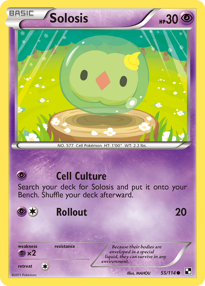 Solosis (55/114) [Black & White: Base Set] Pokémon