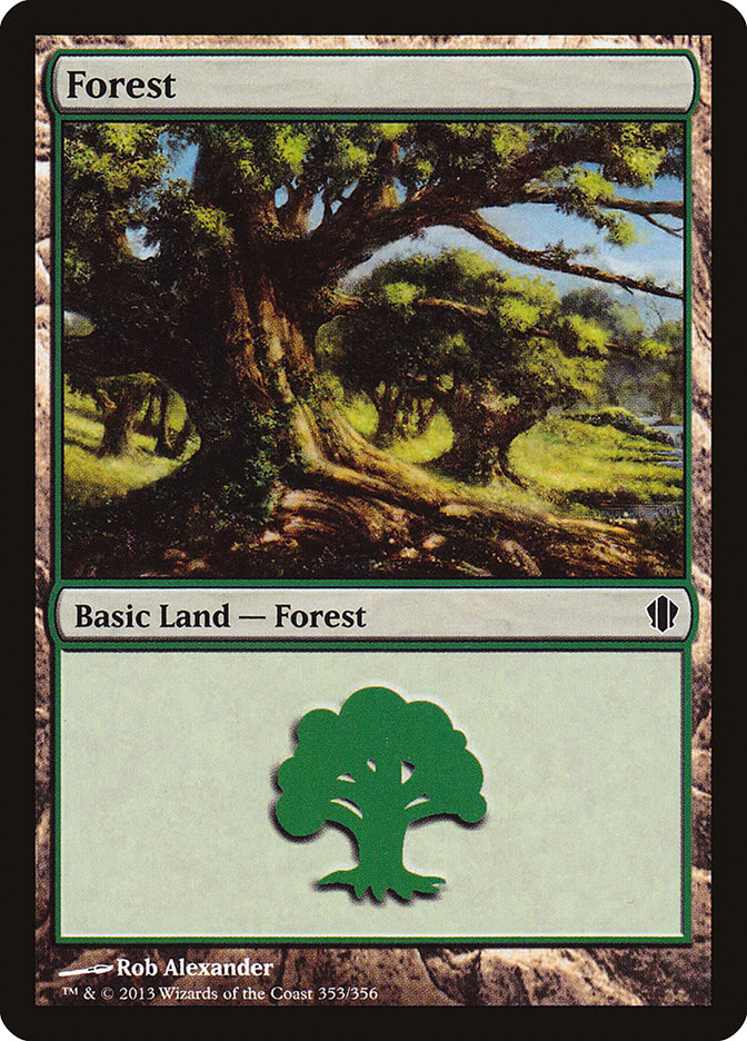 Forest (353) [Commander 2013] Magic: The Gathering