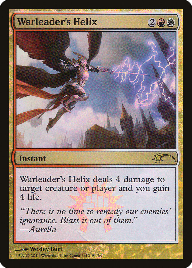 Warleader's Helix [Friday Night Magic 2014] Magic: The Gathering