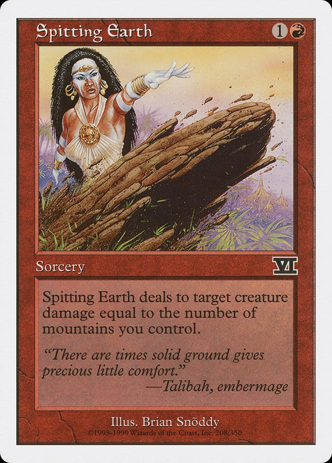 Spitting Earth [Classic Sixth Edition] Magic: The Gathering