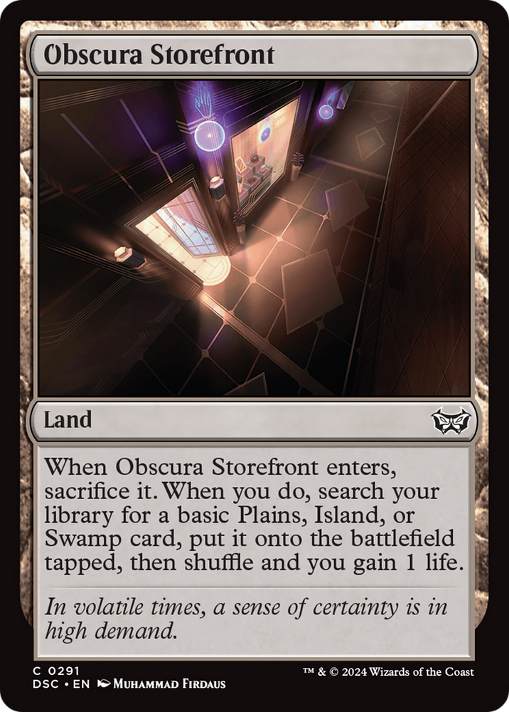 Obscura Storefront [Duskmourn: House of Horror Commander] Magic: The Gathering