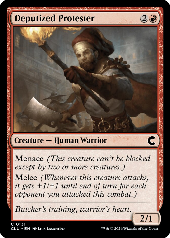 Deputized Protester [Ravnica: Clue Edition] Magic: The Gathering
