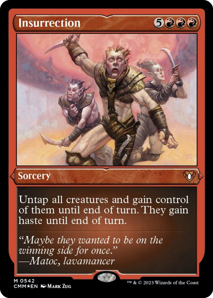 Insurrection (Foil Etched) [Commander Masters] Magic: The Gathering
