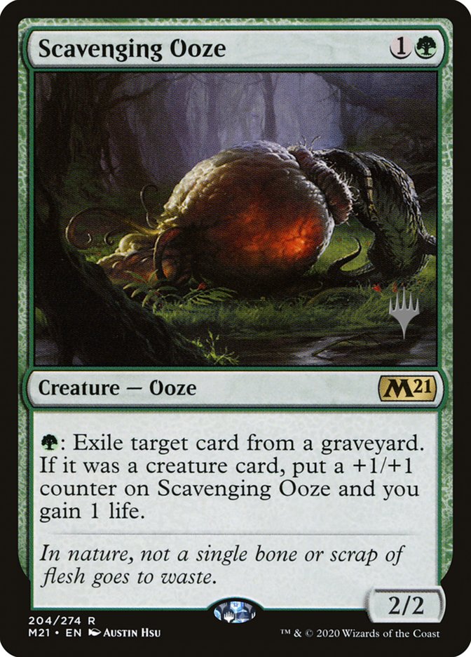 Scavenging Ooze (Promo Pack) [Core Set 2021 Promos] Magic: The Gathering