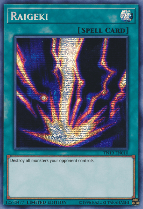 Raigeki [TN19-EN010] Prismatic Secret Rare - Yugioh Cards For Your TCG Needs!