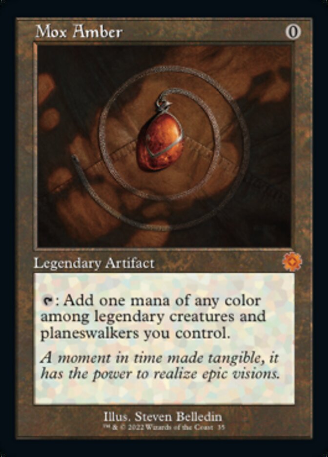 Mox Amber (Retro) [The Brothers' War Retro Artifacts] Magic: The Gathering