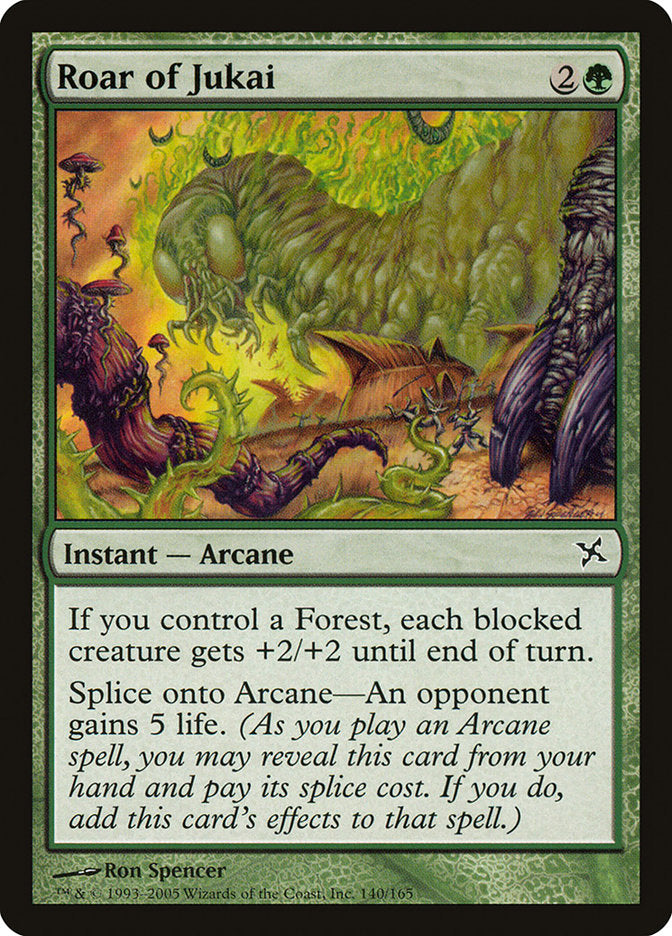 Roar of Jukai [Betrayers of Kamigawa] Magic: The Gathering