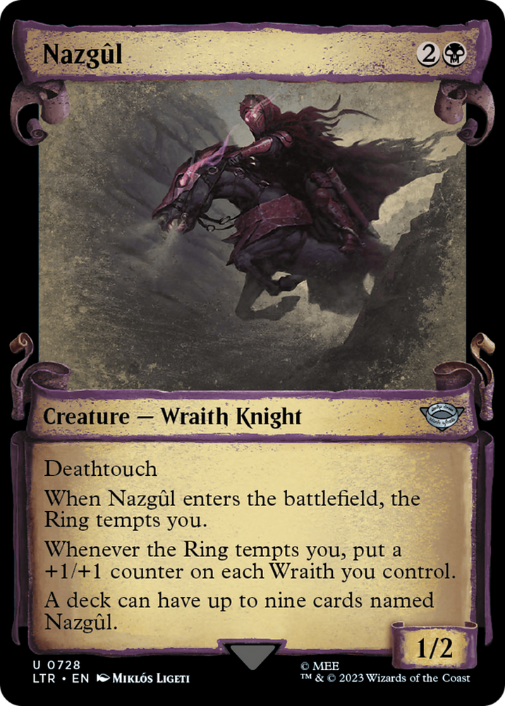 Nazgul (0728) [The Lord of the Rings: Tales of Middle-Earth Showcase Scrolls] Magic: The Gathering