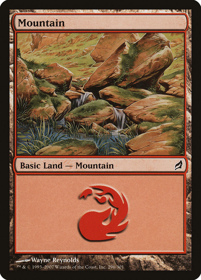 Mountain (296) [Lorwyn] Magic: The Gathering