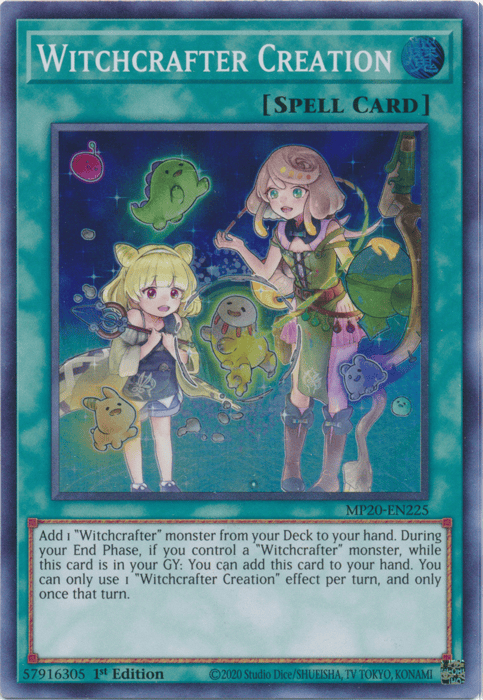 Witchcrafter Creation [MP20-EN225] Super Rare - Yugioh Cards For Your TCG Needs!
