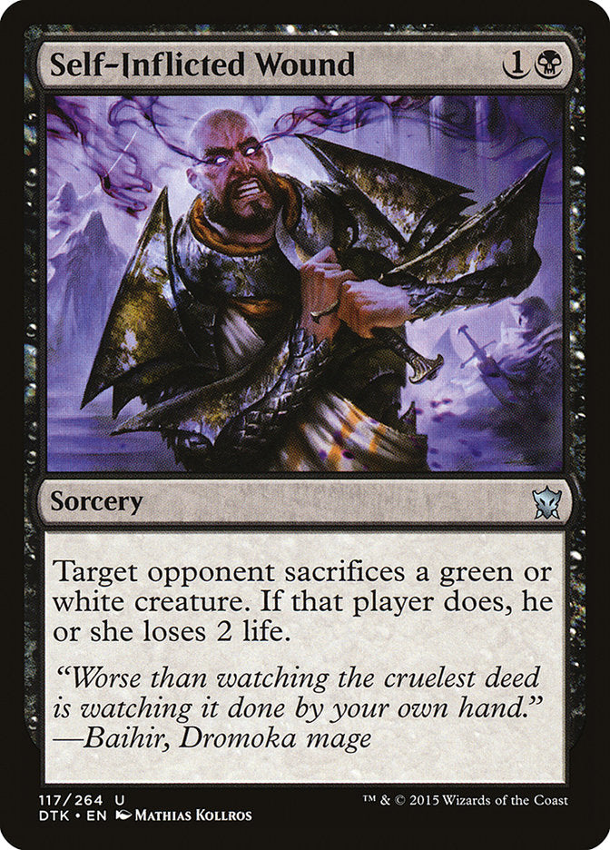 Self-Inflicted Wound [Dragons of Tarkir] Magic: The Gathering