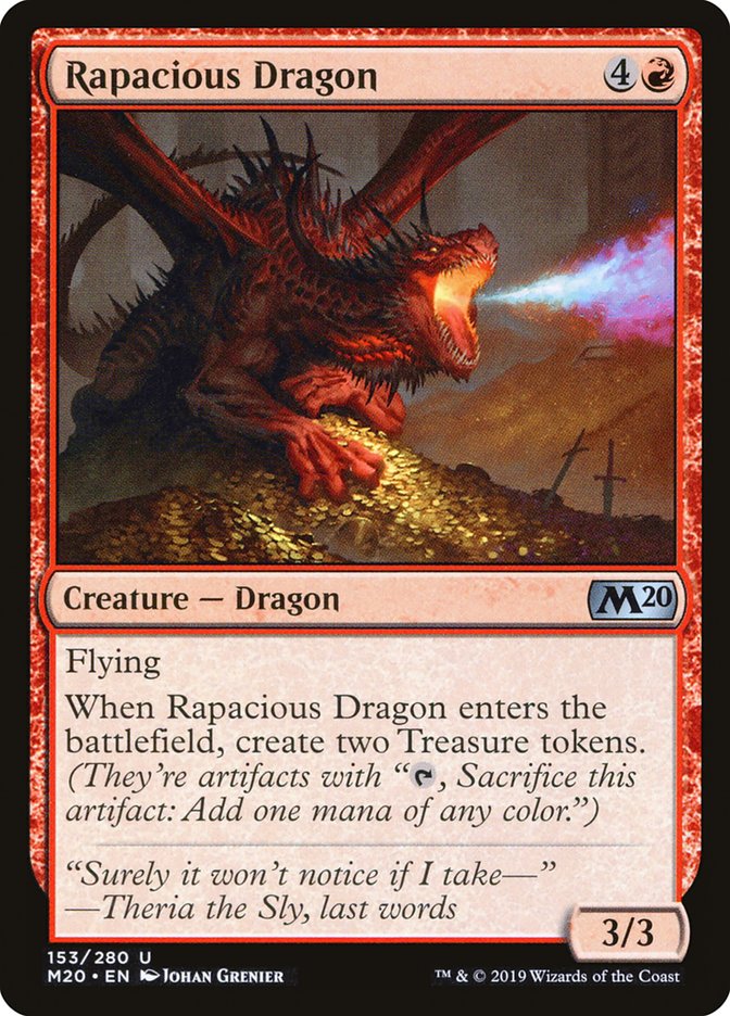 Rapacious Dragon [Core Set 2020] Magic: The Gathering