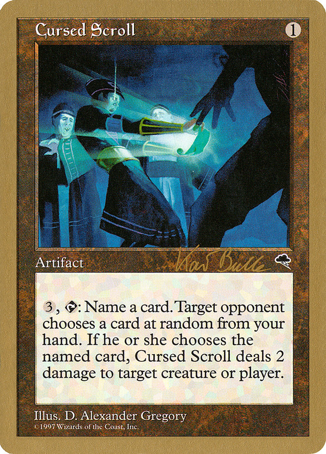 Cursed Scroll (Kai Budde) [World Championship Decks 1999] Magic: The Gathering