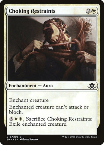 Choking Restraints [Eldritch Moon] Magic: The Gathering
