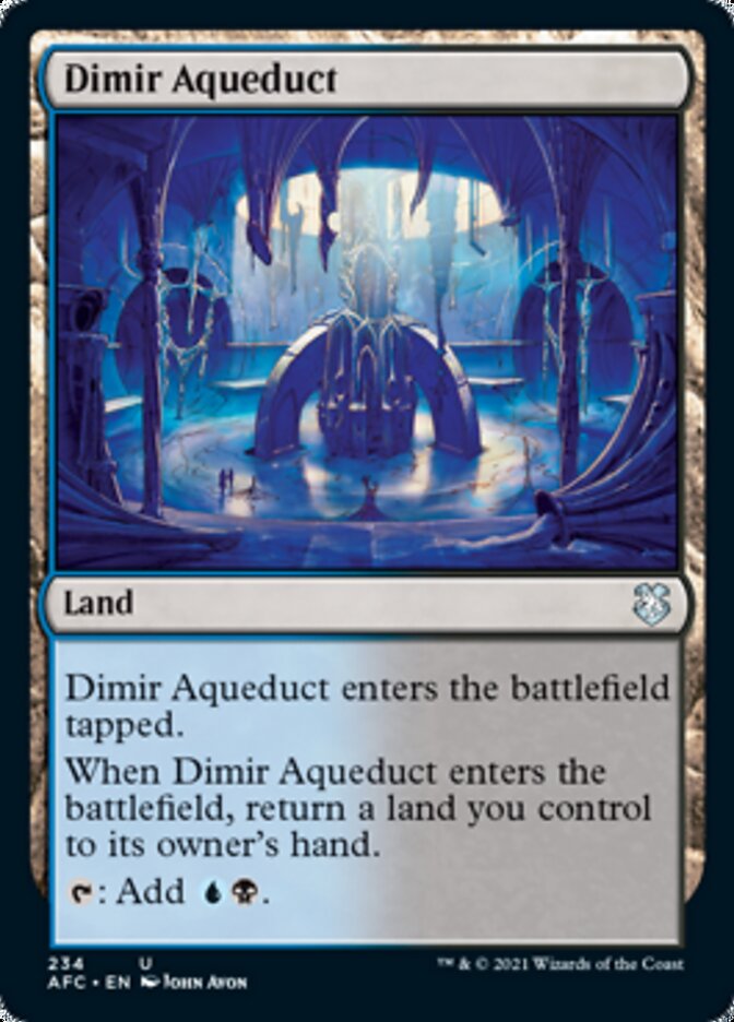 Dimir Aqueduct [Dungeons & Dragons: Adventures in the Forgotten Realms Commander] Magic: The Gathering