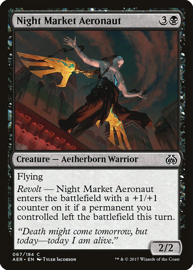 Night Market Aeronaut [Aether Revolt] Magic: The Gathering