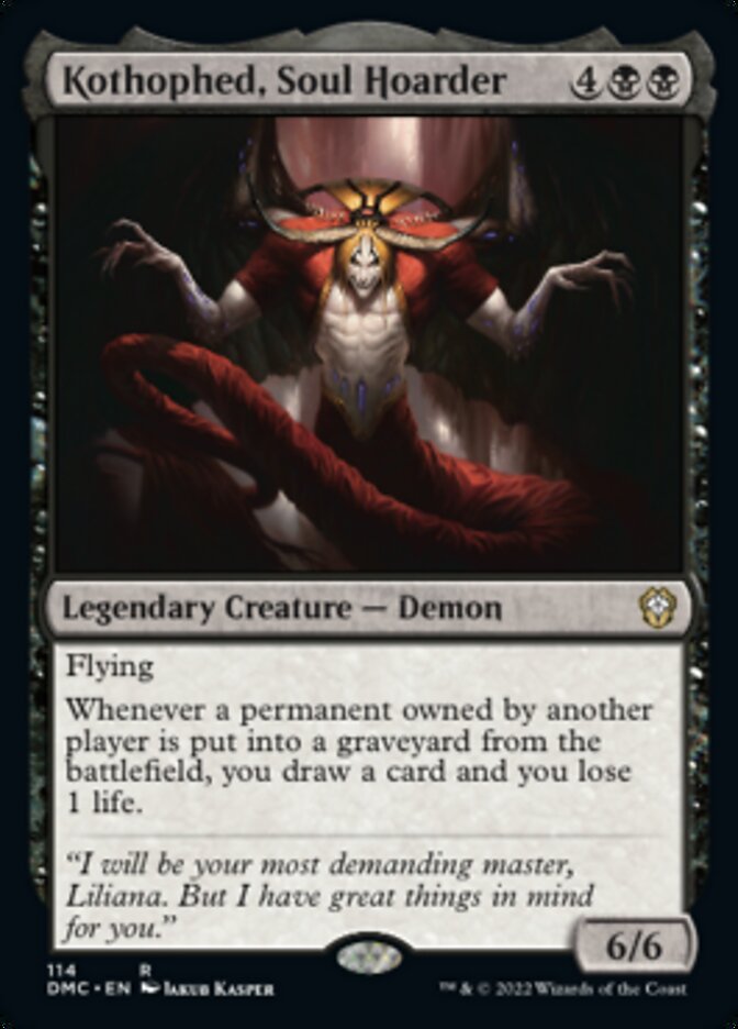 Kothophed, Soul Hoarder [Dominaria United Commander] Magic: The Gathering