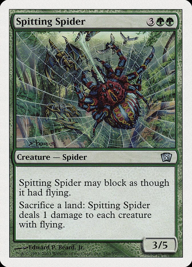Spitting Spider [Eighth Edition] Magic: The Gathering