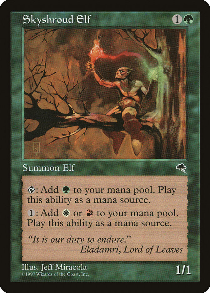 Skyshroud Elf [Tempest] Magic: The Gathering