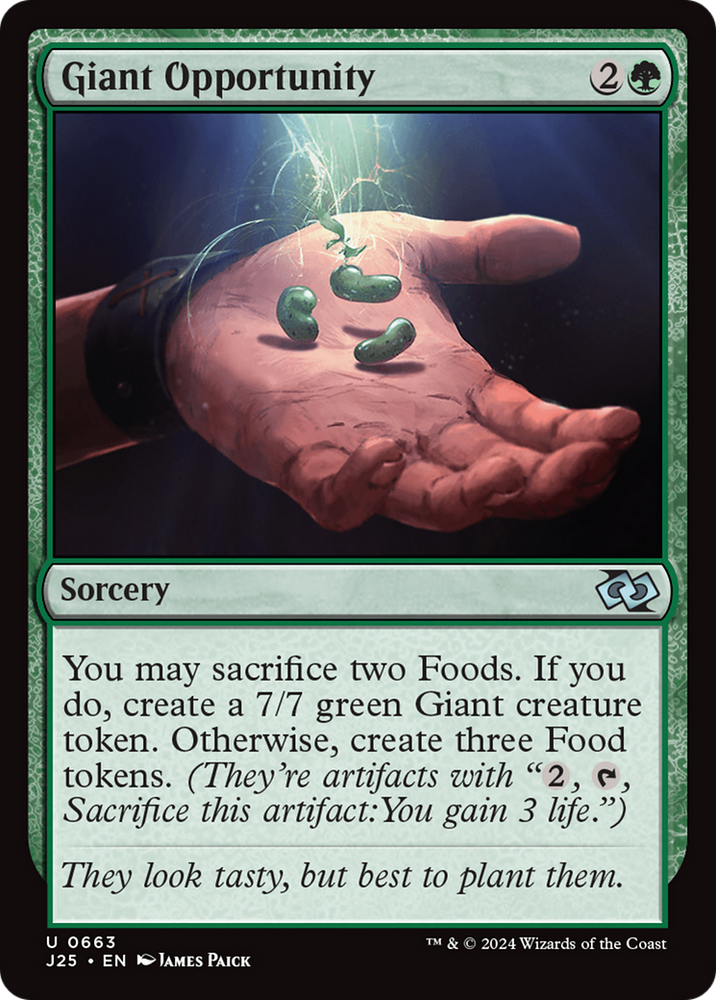 Giant Opportunity [Foundations Jumpstart] Magic: The Gathering