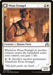 Pious Evangel // Wayward Disciple [Shadows over Innistrad] Magic: The Gathering
