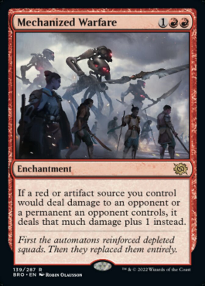 Mechanized Warfare [The Brothers' War] Magic: The Gathering