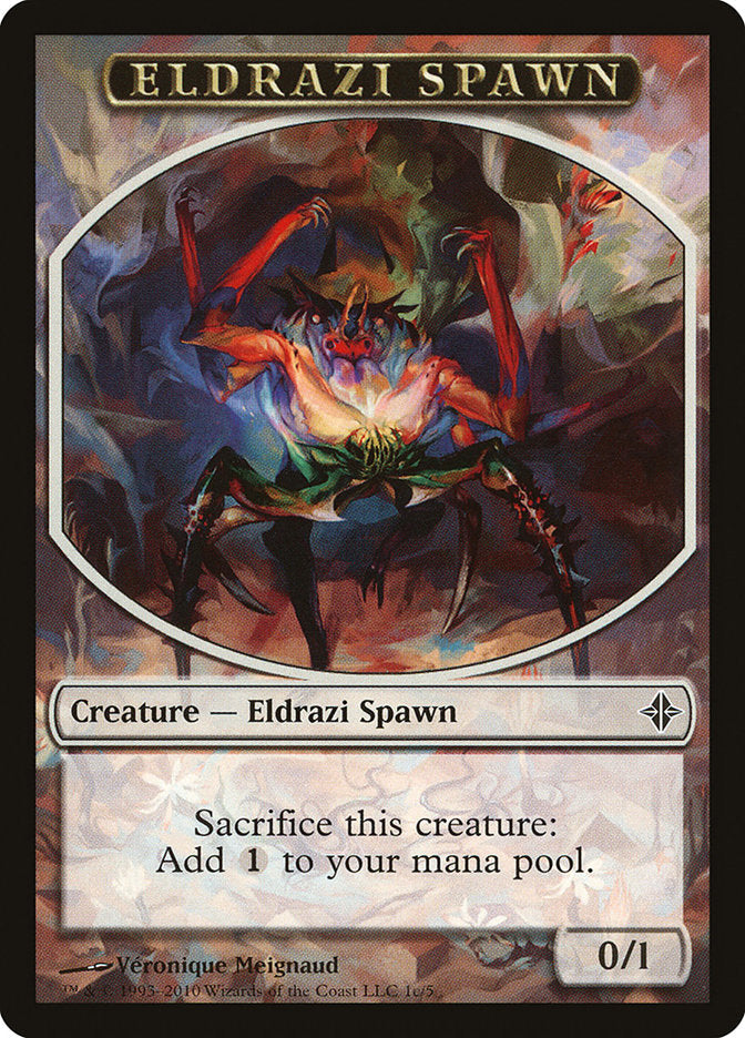 Eldrazi Spawn Token (1c/5) [Rise of the Eldrazi Tokens] Magic: The Gathering