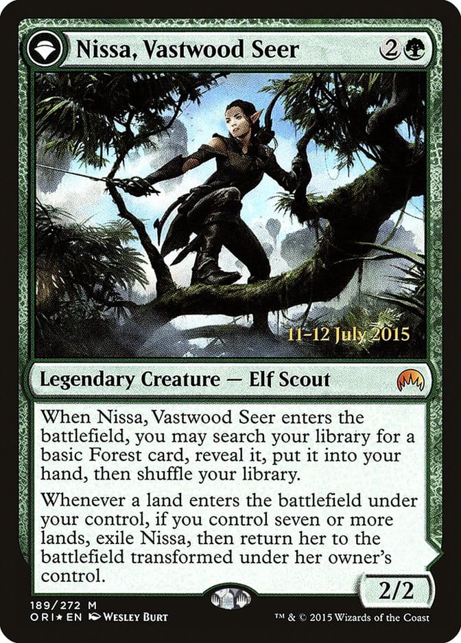 Nissa, Vastwood Seer // Nissa, Sage Animist [Magic Origins Prerelease Promos] Magic: The Gathering