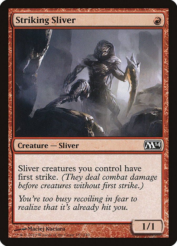 Striking Sliver [Magic 2014] Magic: The Gathering