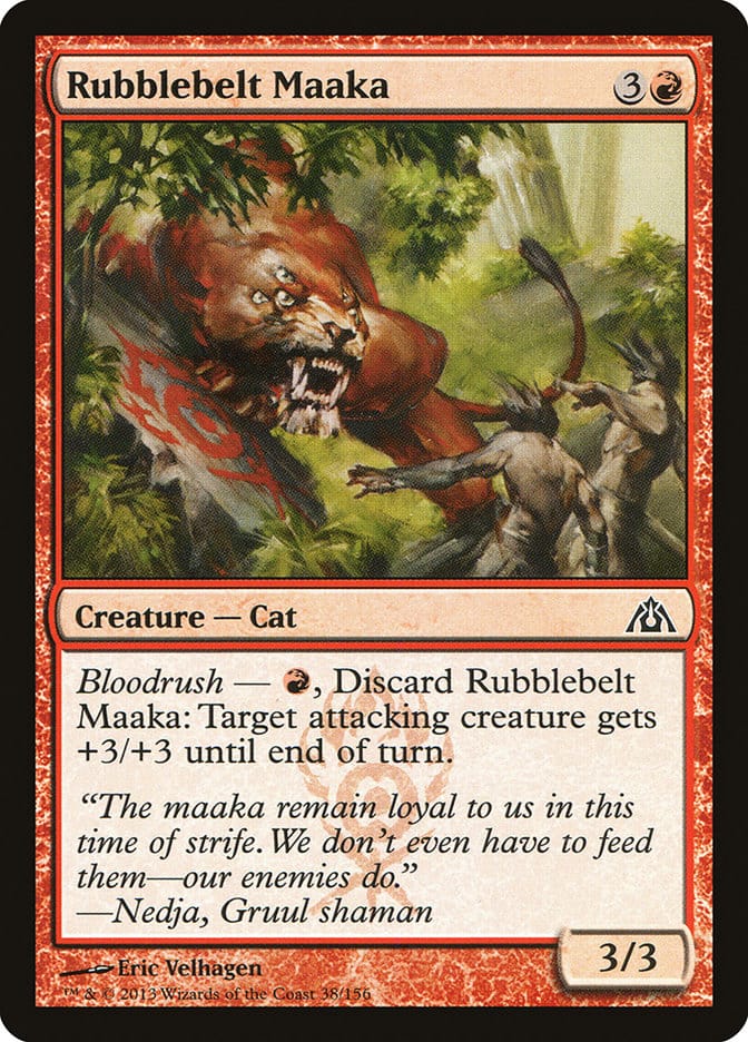 Rubblebelt Maaka [Dragon's Maze] Magic: The Gathering