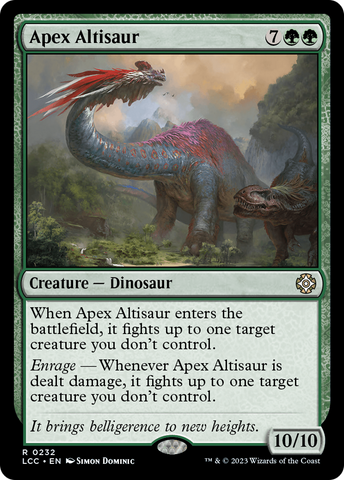 Apex Altisaur [The Lost Caverns of Ixalan Commander] Magic: The Gathering