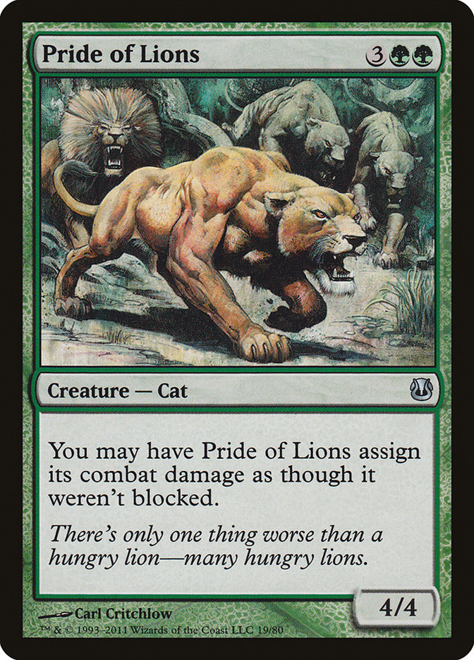 Pride of Lions [Duel Decks: Ajani vs. Nicol Bolas] Magic: The Gathering