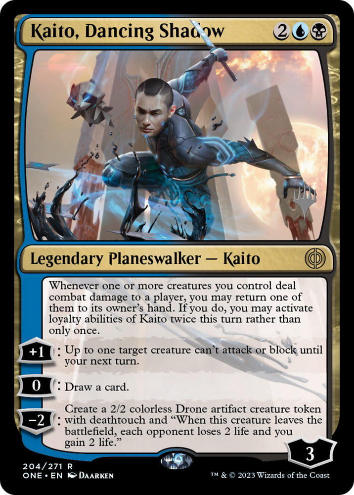 Kaito, Dancing Shadow (Promo Pack) [Phyrexia: All Will Be One Promos] Magic: The Gathering