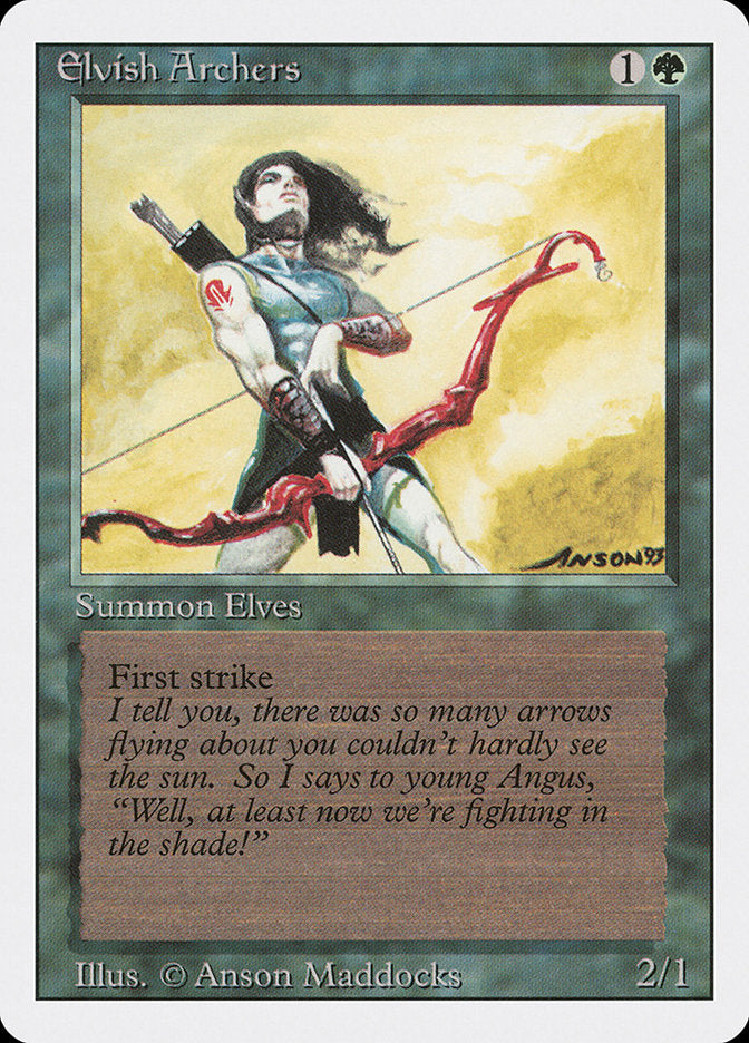 Elvish Archers [Revised Edition] Magic: The Gathering
