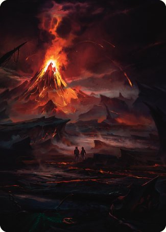 Valley of Gorgoroth Art Card [The Lord of the Rings: Tales of Middle-earth Art Series] Magic: The Gathering