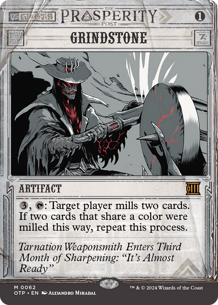 Grindstone [Outlaws of Thunder Junction: Breaking News] Magic: The Gathering