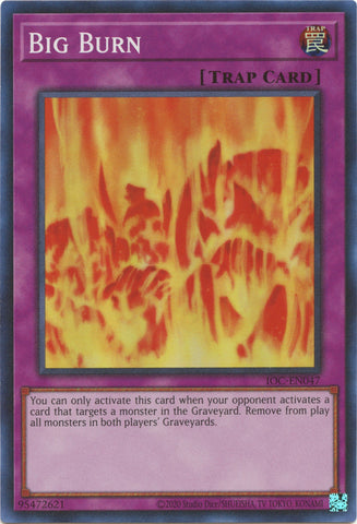 Big Burn (25th Anniversary) [IOC-EN047] Super Rare - Yugioh Cards For Your TCG Needs!