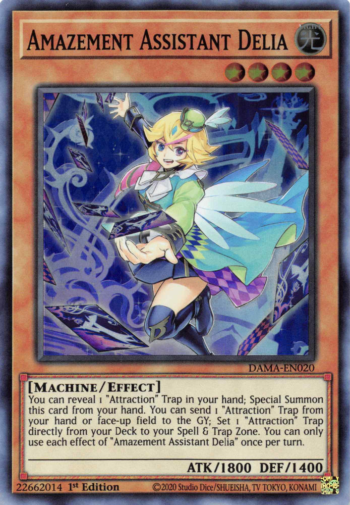 Amazement Assistant Delia [DAMA-EN020] Super Rare - Yugioh Cards For Your TCG Needs!