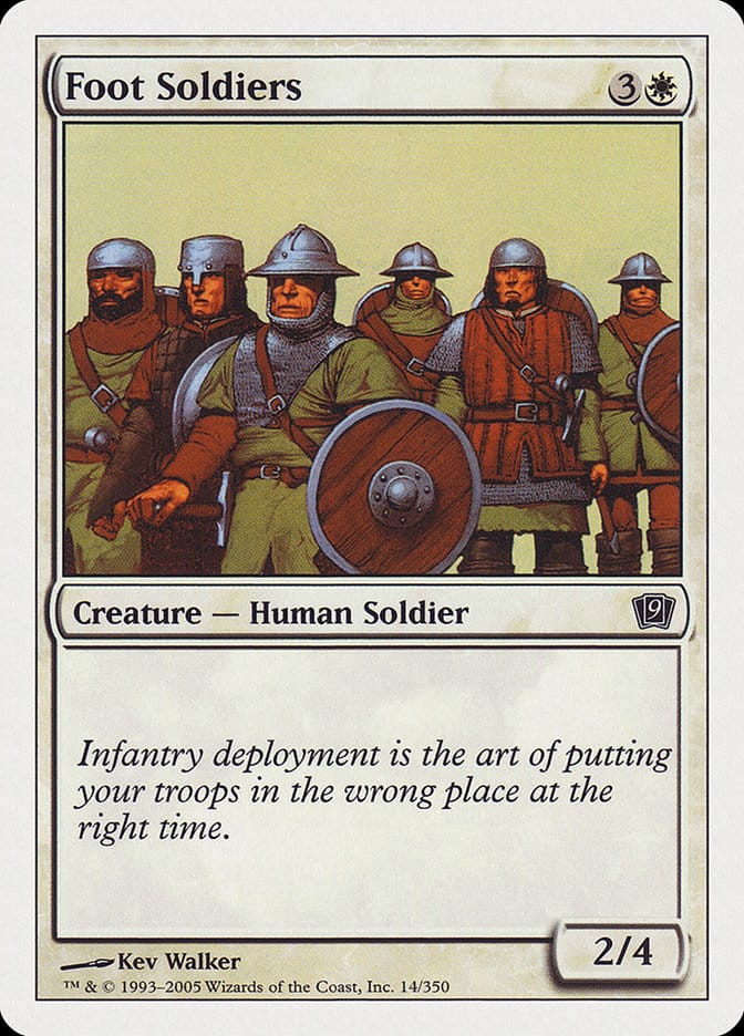 Foot Soldiers [Ninth Edition] Magic: The Gathering