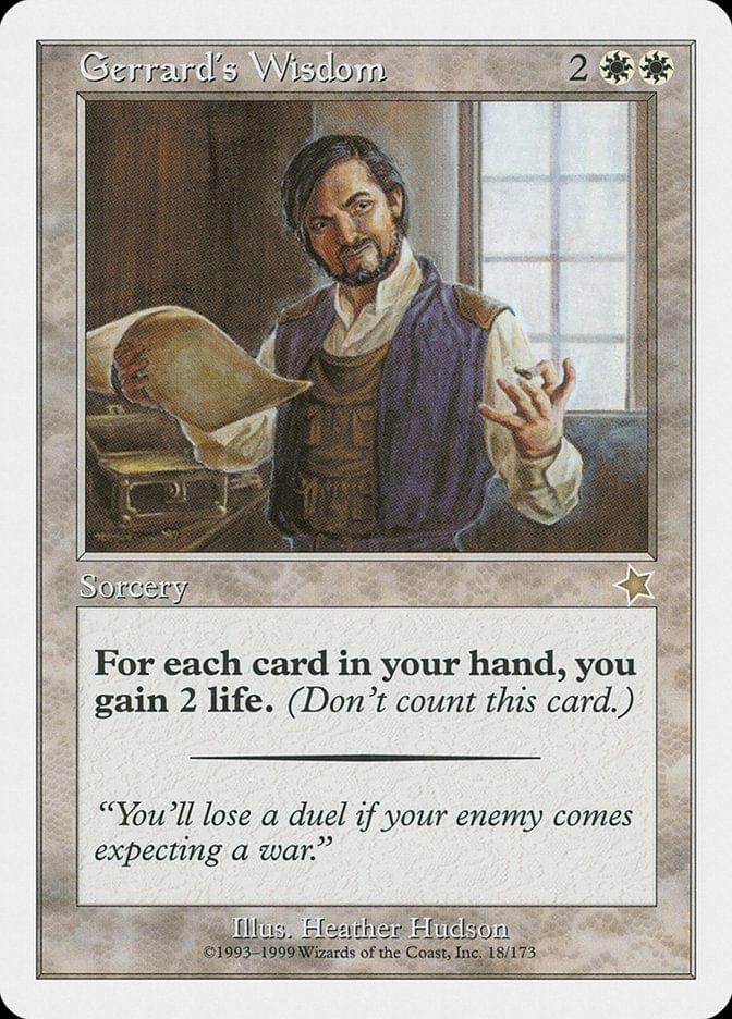 Gerrard's Wisdom [Starter 1999] Magic: The Gathering