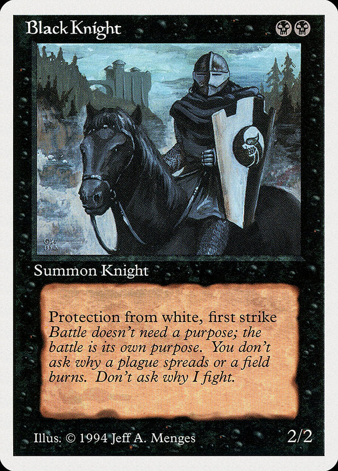 Black Knight [Summer Magic / Edgar] Magic: The Gathering