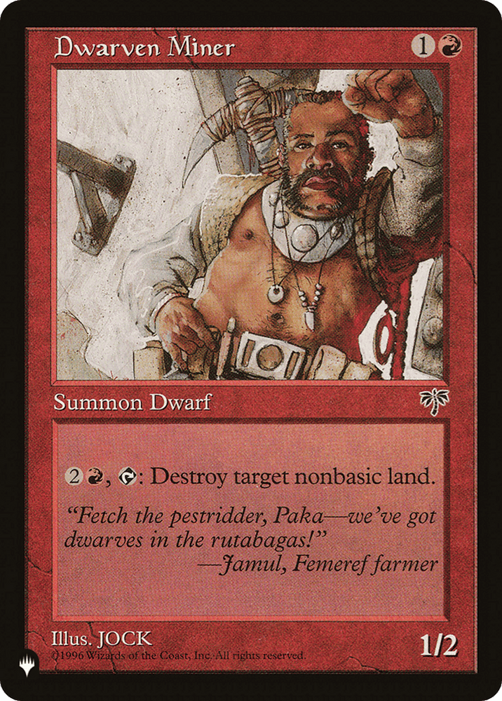 Dwarven Miner [The List] Magic: The Gathering