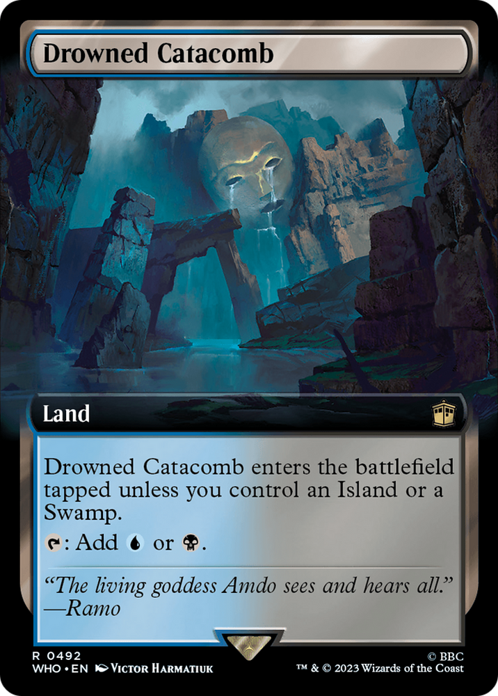 Drowned Catacomb (Extended Art) [Doctor Who] Magic: The Gathering