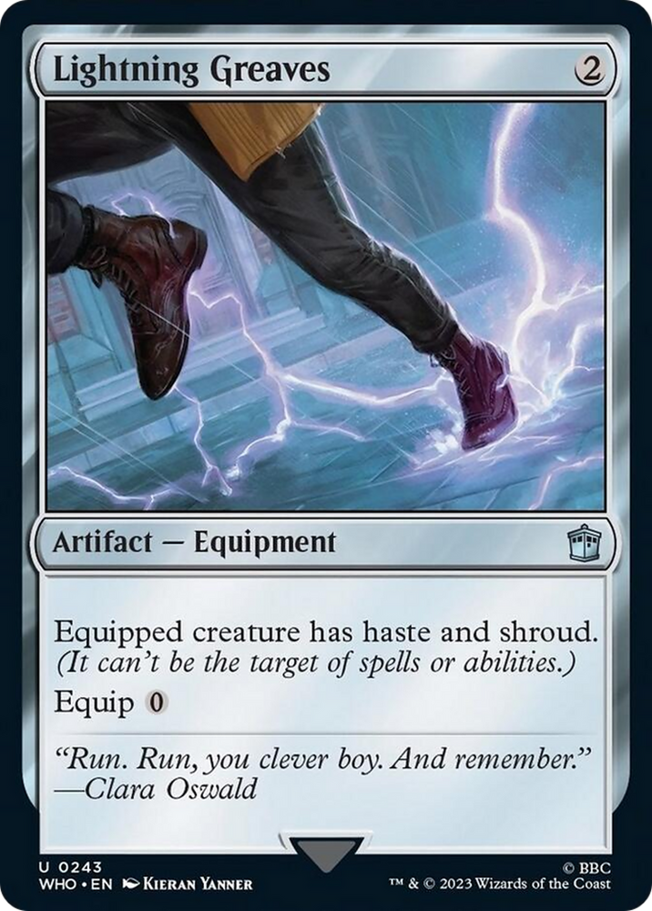 Lightning Greaves [Doctor Who] Magic: The Gathering