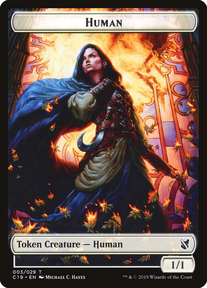 Human Token [Commander 2019 Tokens] Magic: The Gathering