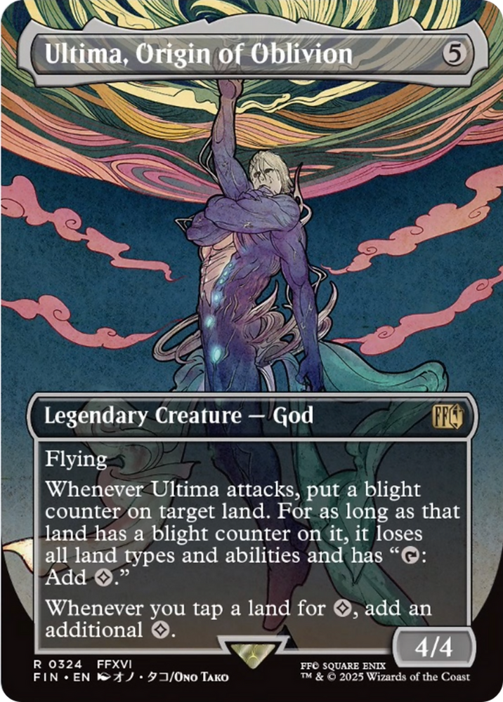 Ultima, Origin of Oblivion (Borderless) [FINAL FANTASY] Magic: The Gathering