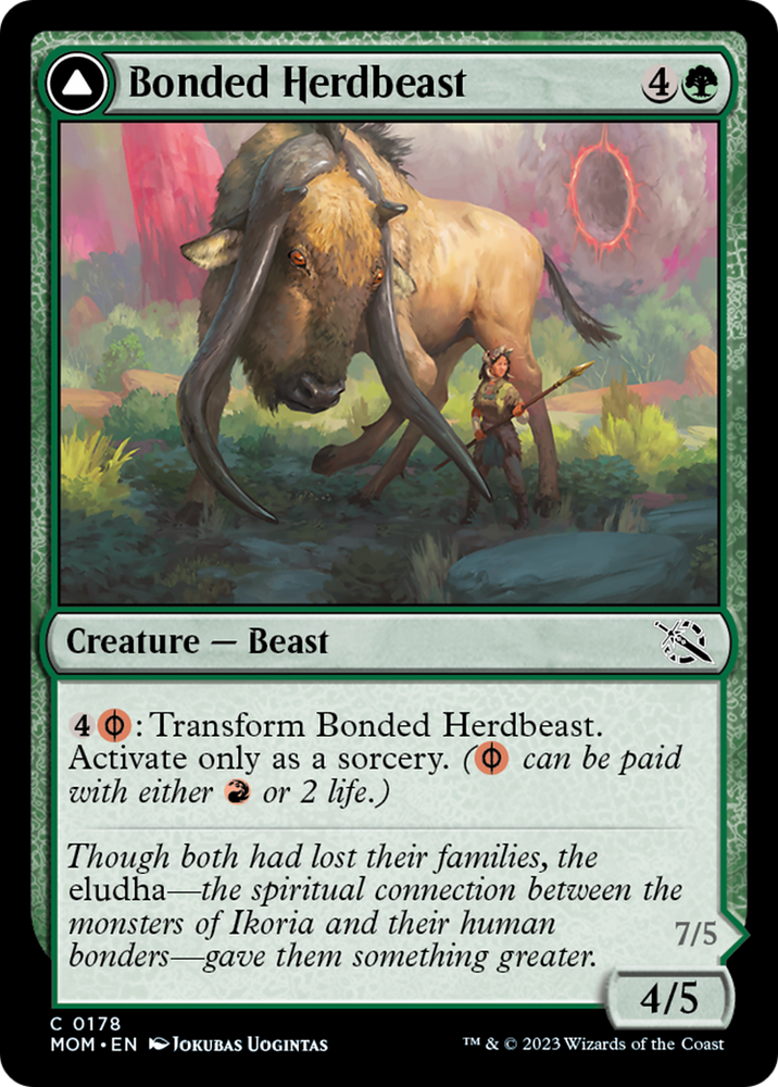 Bonded Herdbeast // Plated Kilnbeast [March of the Machine] Magic: The Gathering