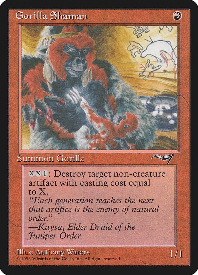 Gorilla Shaman (Holding Child) [Alliances] Magic: The Gathering