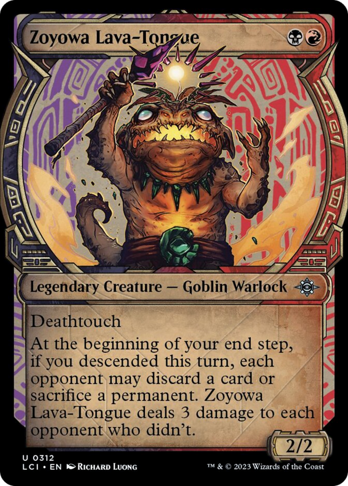 Zoyowa Lava-Tongue (Showcase) [The Lost Caverns of Ixalan] Magic: The Gathering