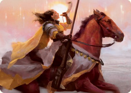 Sunrise Cavalier Art Card [Innistrad: Midnight Hunt Art Series] Magic: The Gathering